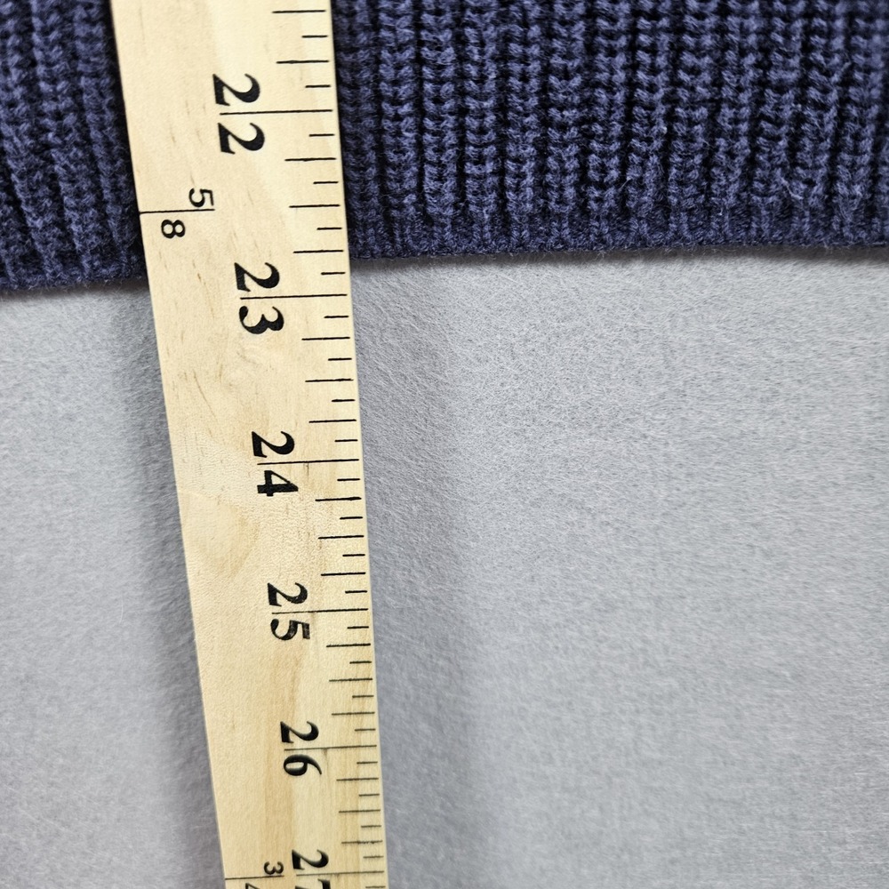 Michael Kors Sweater Womens XL Navy Ribbed Side Lace‎ Up Grommet - Picture 9 of 12